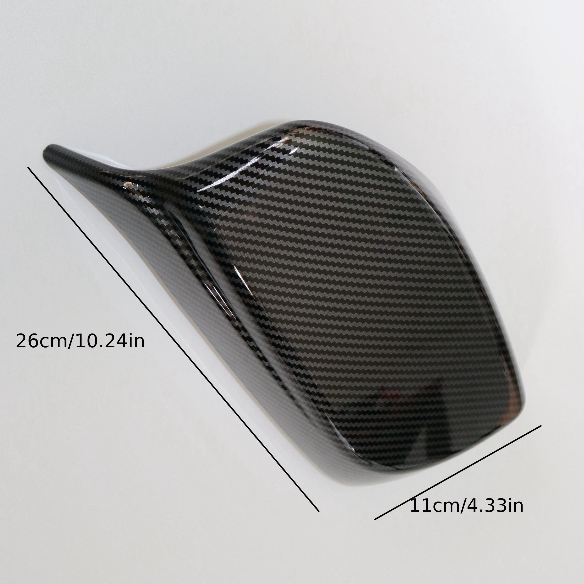 Rearview Mirror Shell Bright Black Carbon Pattern for 5 Series E60/E61