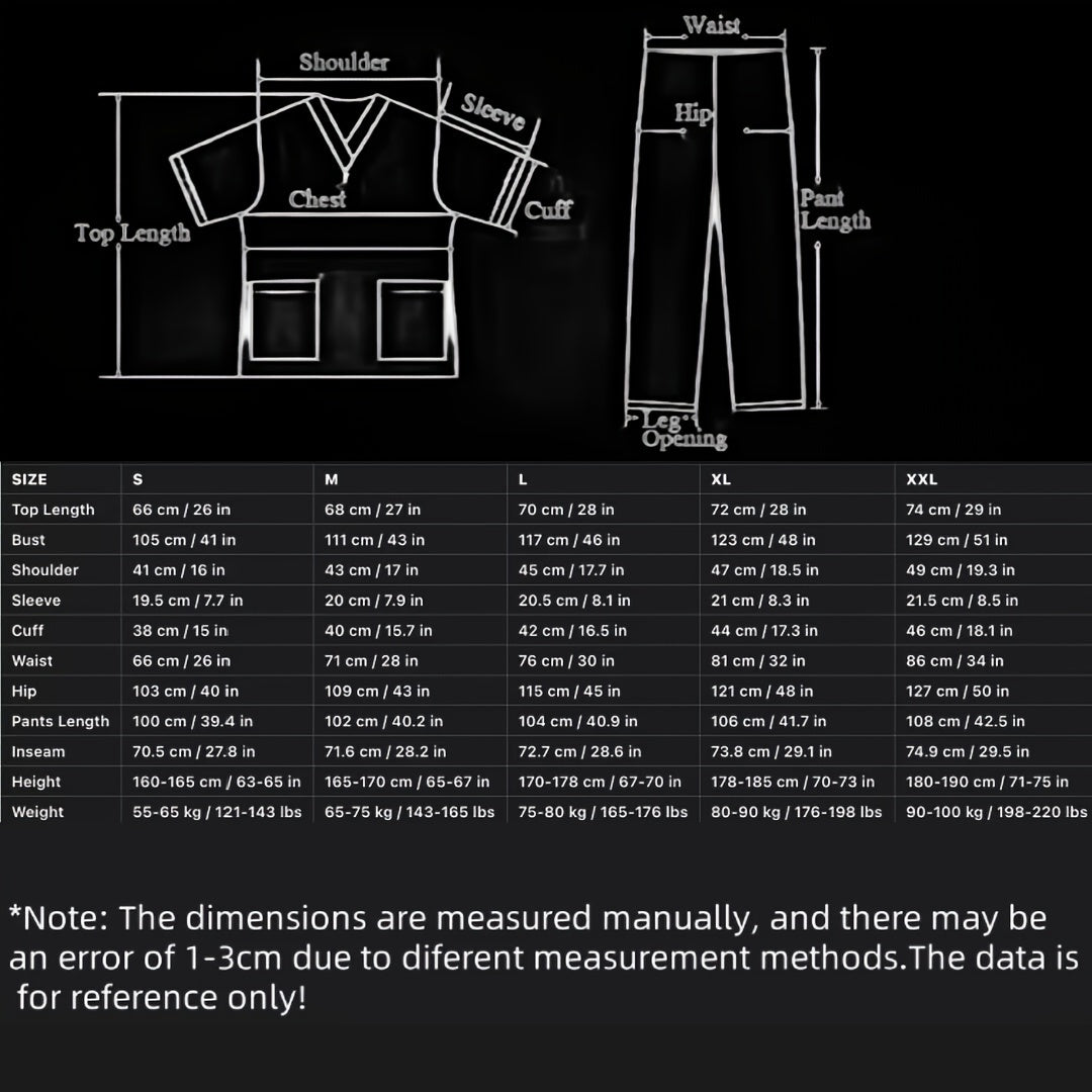 Yozgi ingichka uslubdagi shifokor formasi, ayollar uchun katta o'lchamdagi qo'l bilan yuviladigan umumiy kiyimlar, quruq yugurish uchun.