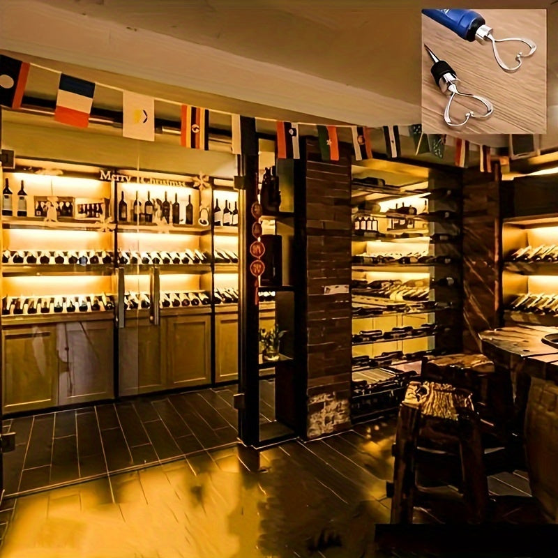 Heart-Shaped Red Wine Stopper ABS Plastic Keeps Wine Fresh for Celebrations