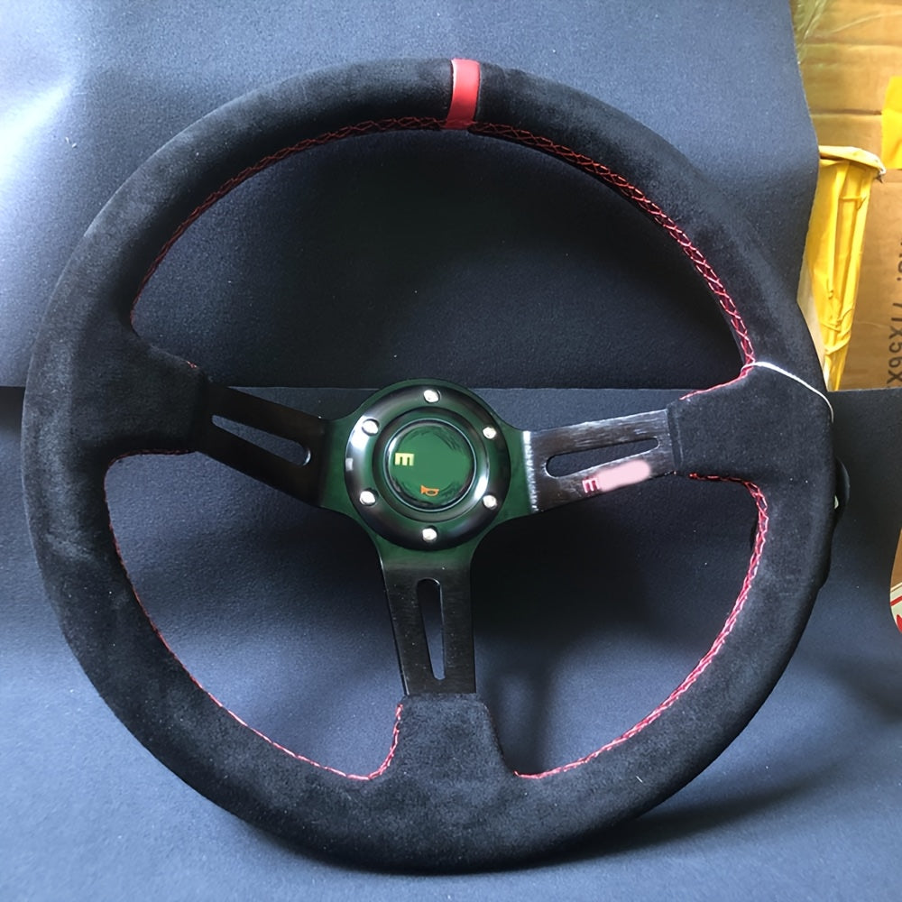 Racing Steering Wheel 14 Inch Non-Slip Grip for Drifting and Gaming