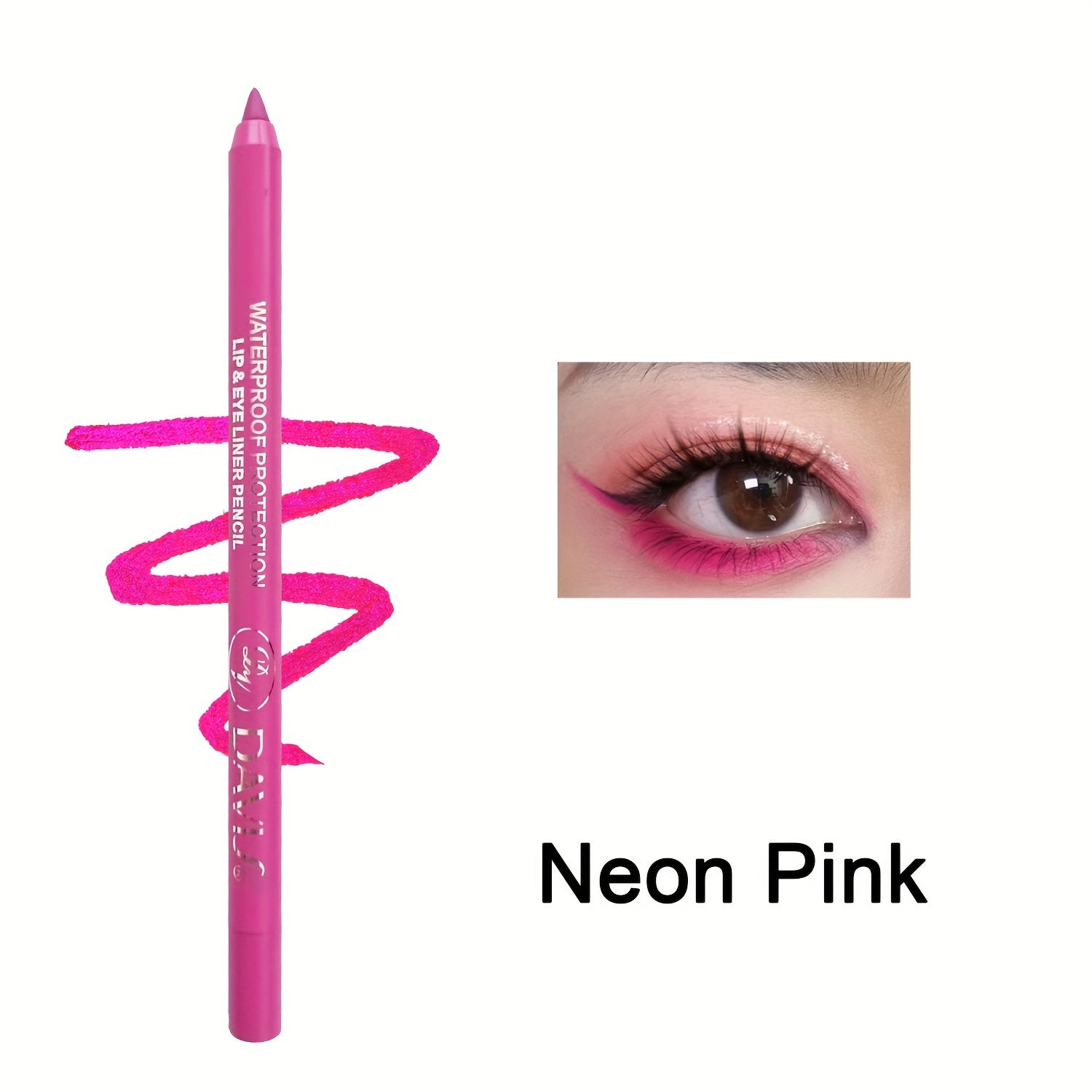 Waterproof Eyeliner Pencil Long-Lasting Bold Eye Makeup in Various Shades