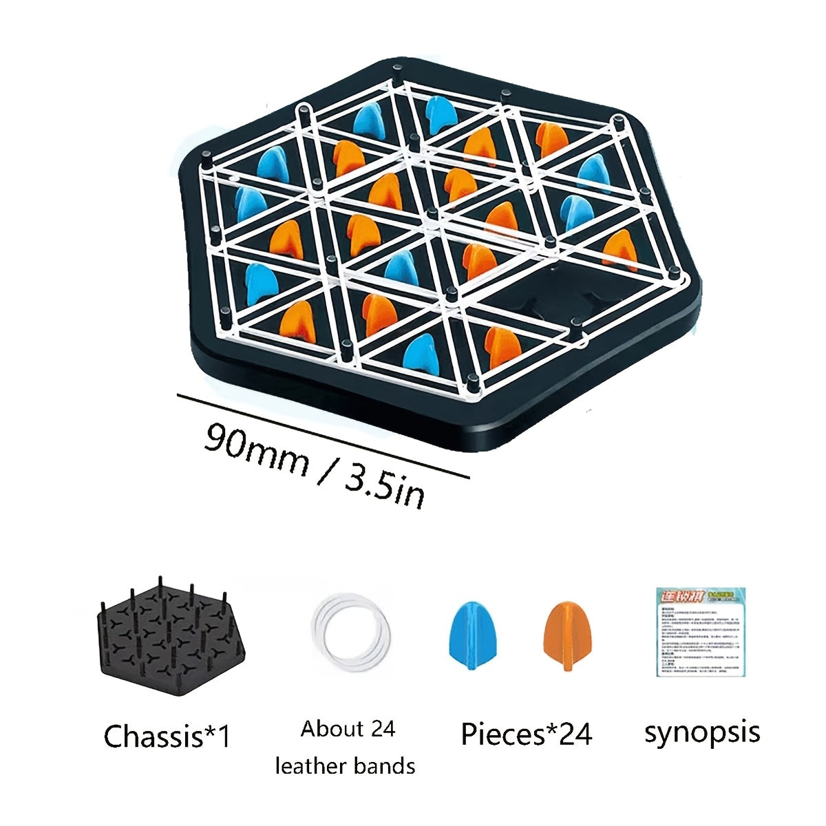 Triangular Strategy Board Game for 2-4 Players Family Party Gift
