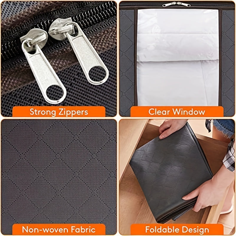 Tashqi foydalanish uchun 3 ta katta kulrang saqlash sumkasi to'plami.