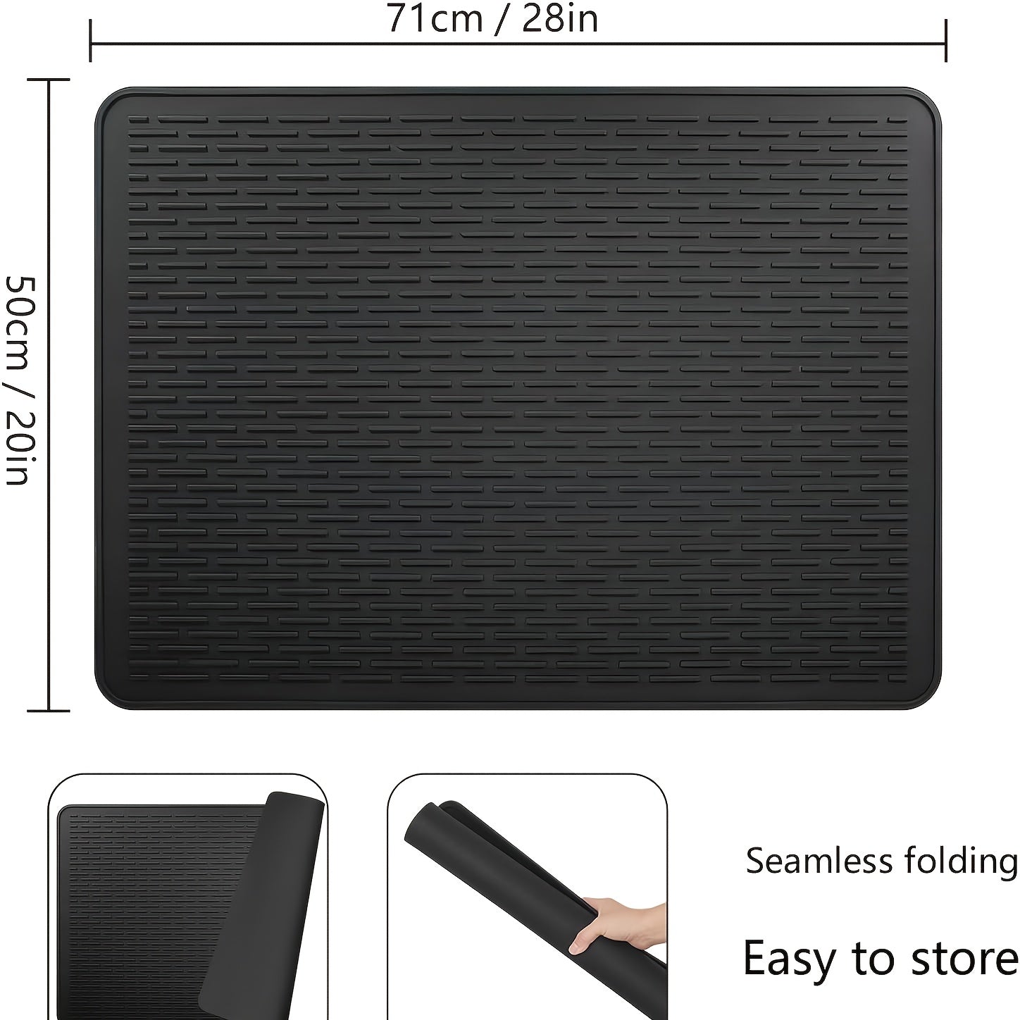Large non-slip silicone stovetop protector heat resistant covers electric stove range hood pad