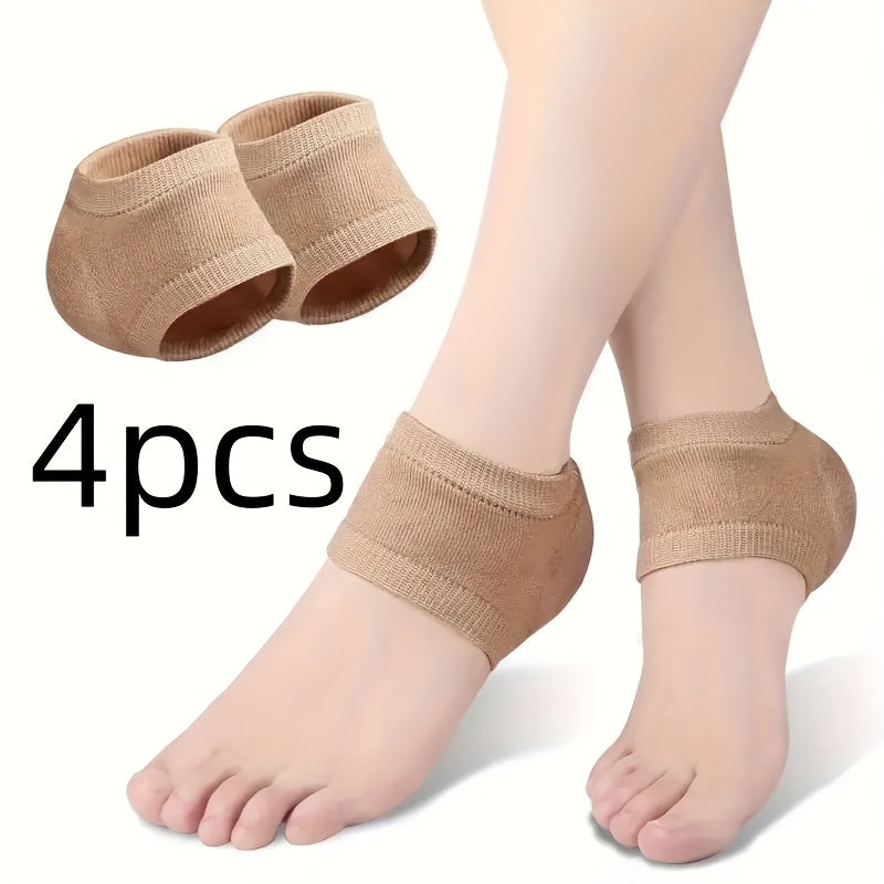 Women's Heel Protection Socks Moisturizing Gel High Heel Sleeves 2-4 Pairs