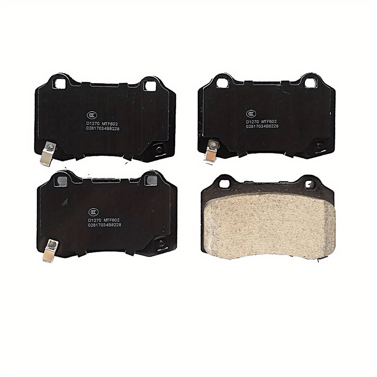 Juego de 4 pastillas de freno delanteras para Jeep Grand Cherokee Tesla Model S 09-16