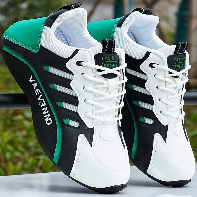 Men's Plus Size Breathable Mesh Casual Sneakers Non-Slip PVC Sole for Walking and Skateboarding in All Seasons Black White Teal