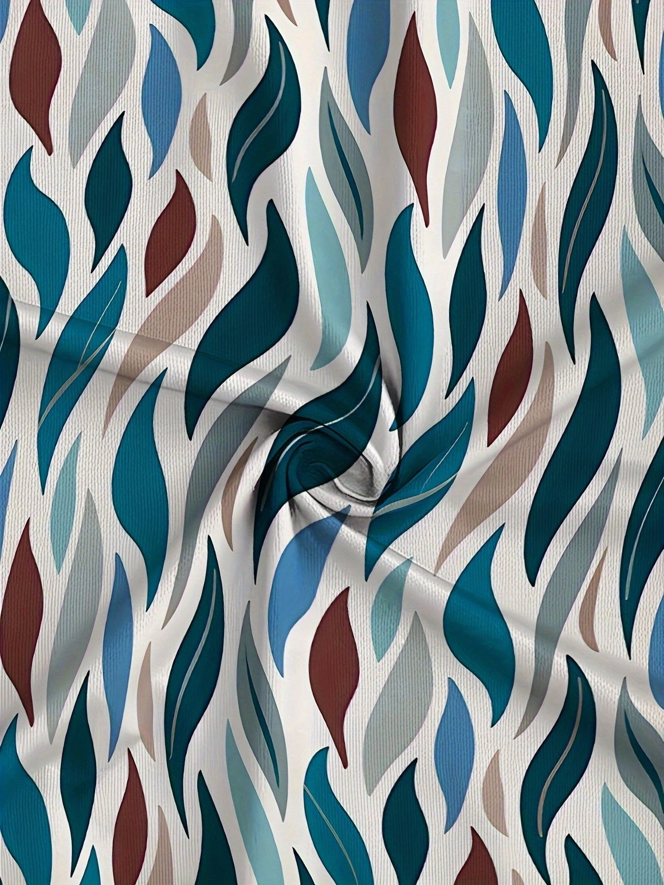 Women's Twisted Leaf Print Two-Piece Short Set Summer Casual Comfortable