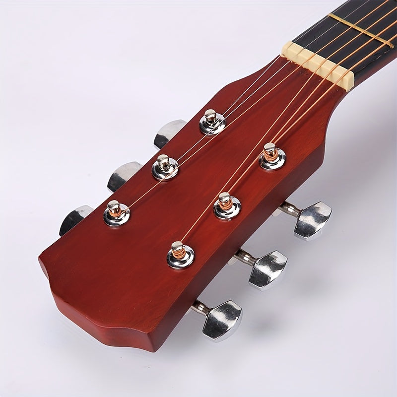 Kit de guitarra acústica para principiantes 96.52cm de tilo acabado mate con accesorios