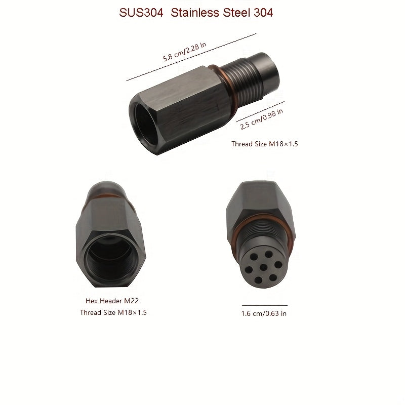 Stainless Steel SS Bolt M18×1.5 with Filter for Mechanical Uses