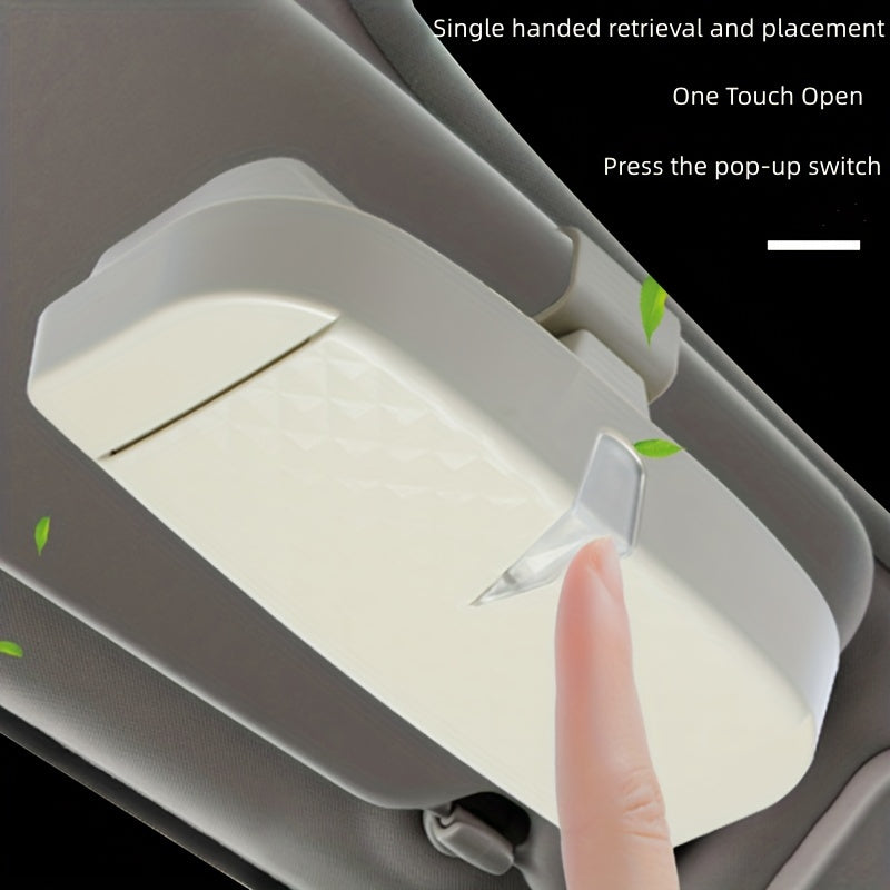 Универсальный магнитный держатель для очков на солнцезащитном козырьке автомобиля, клипса для хранения, черный