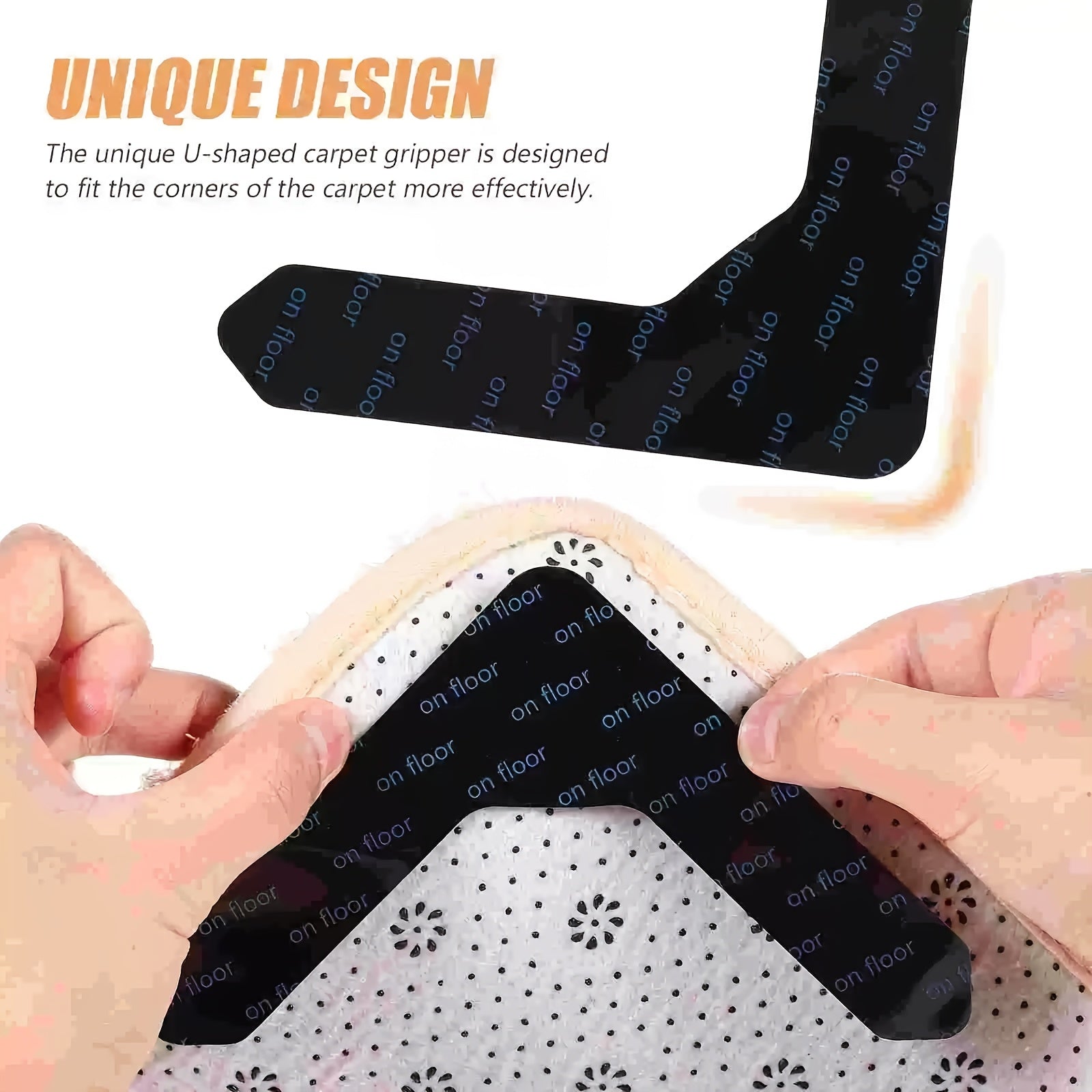 Set of 6 Washable Reusable Sofa Cover Grippers for Slip Prevention on Quilts and Mattresses