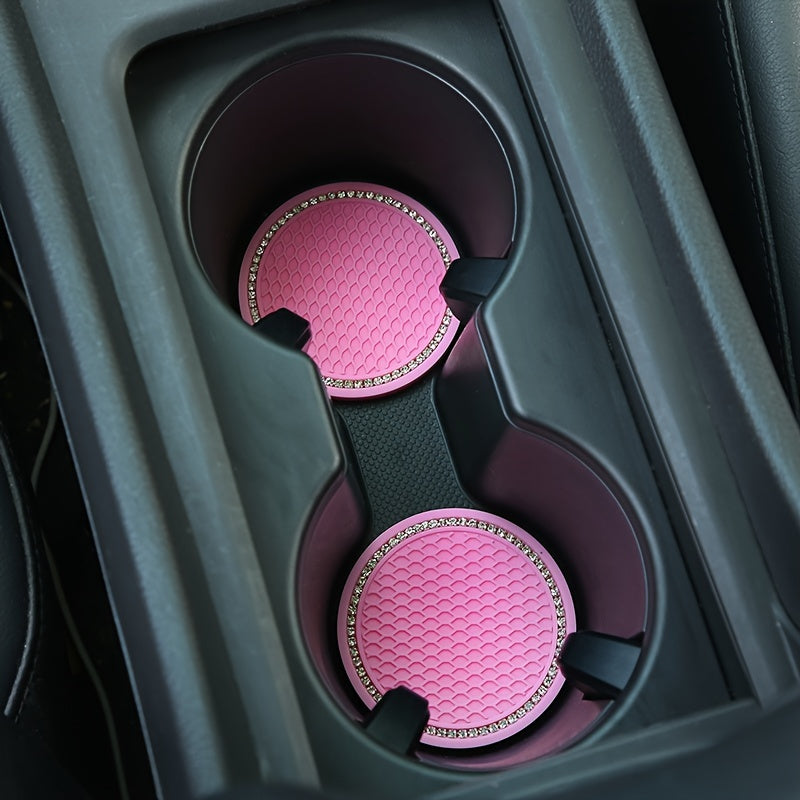Автомобильные аксессуары Круглая решетка для подстаканников Мягкая резина Нескользящие держатели для чашек