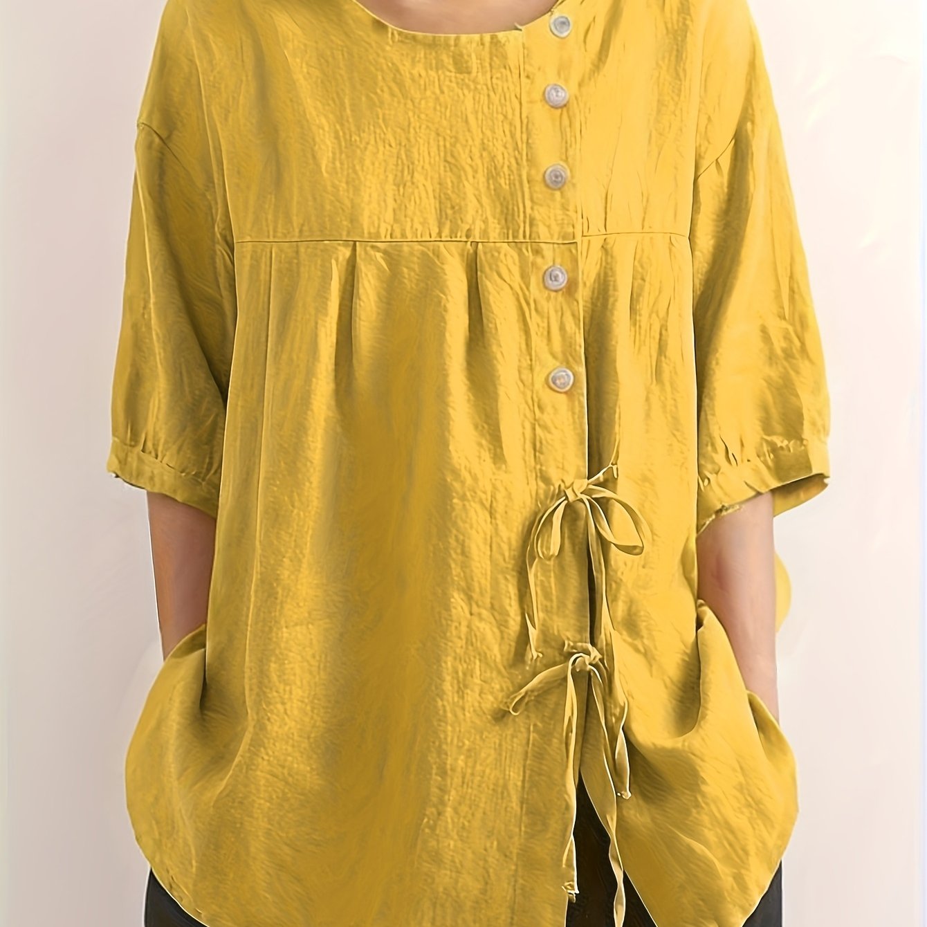 Рубашка с одноцветным галстуком-бабочкой