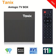 Android TV Box with Amlogic S905X4, Android 11, 4GB RAM, 32GB/64GB Storage, Wi-Fi 2.4G/5G, 100m LAN