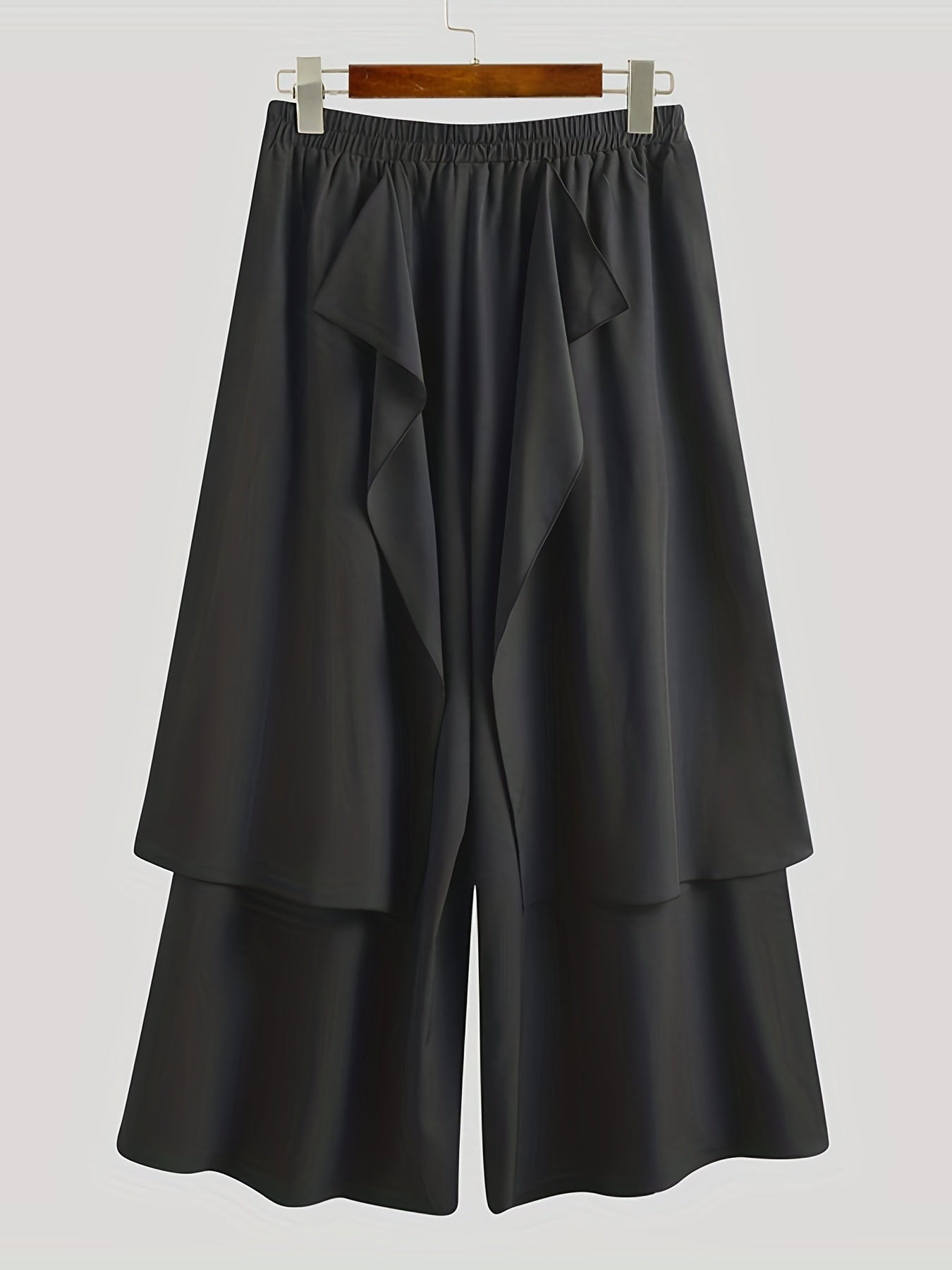 Мужские летние асимметричные джоггеры с эластичным поясом, широкие штаны свободного кроя, большие размеры S-5XL