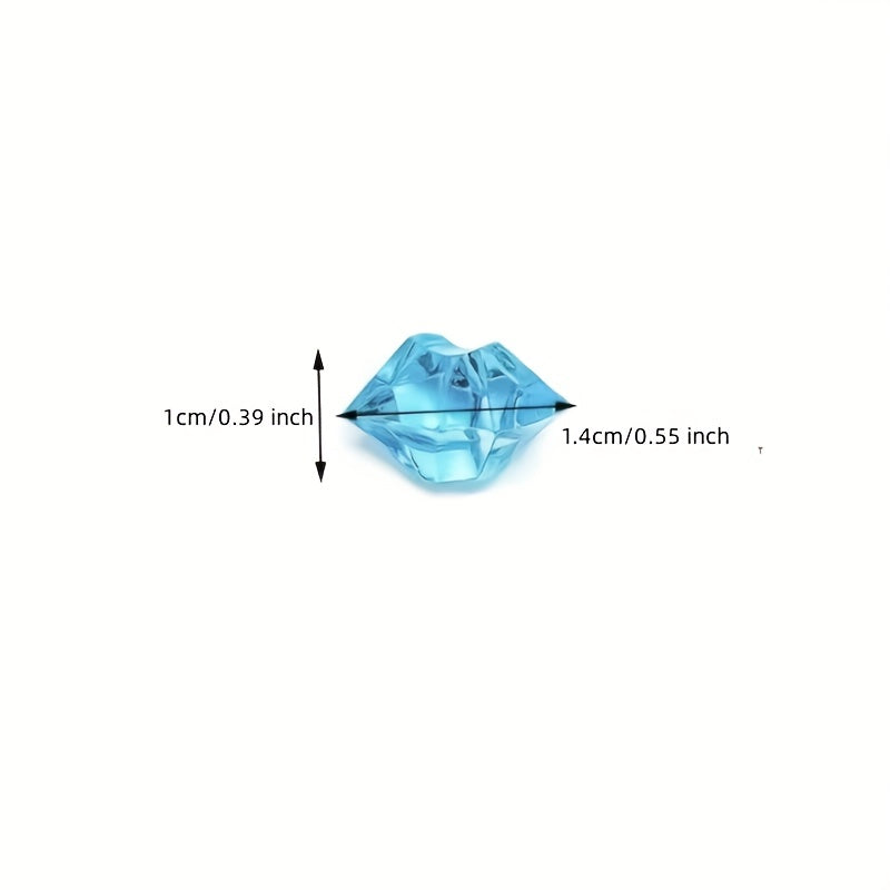 100 Colorful Transparent Acrylic Diamond Gems for Aquariums and Crafts