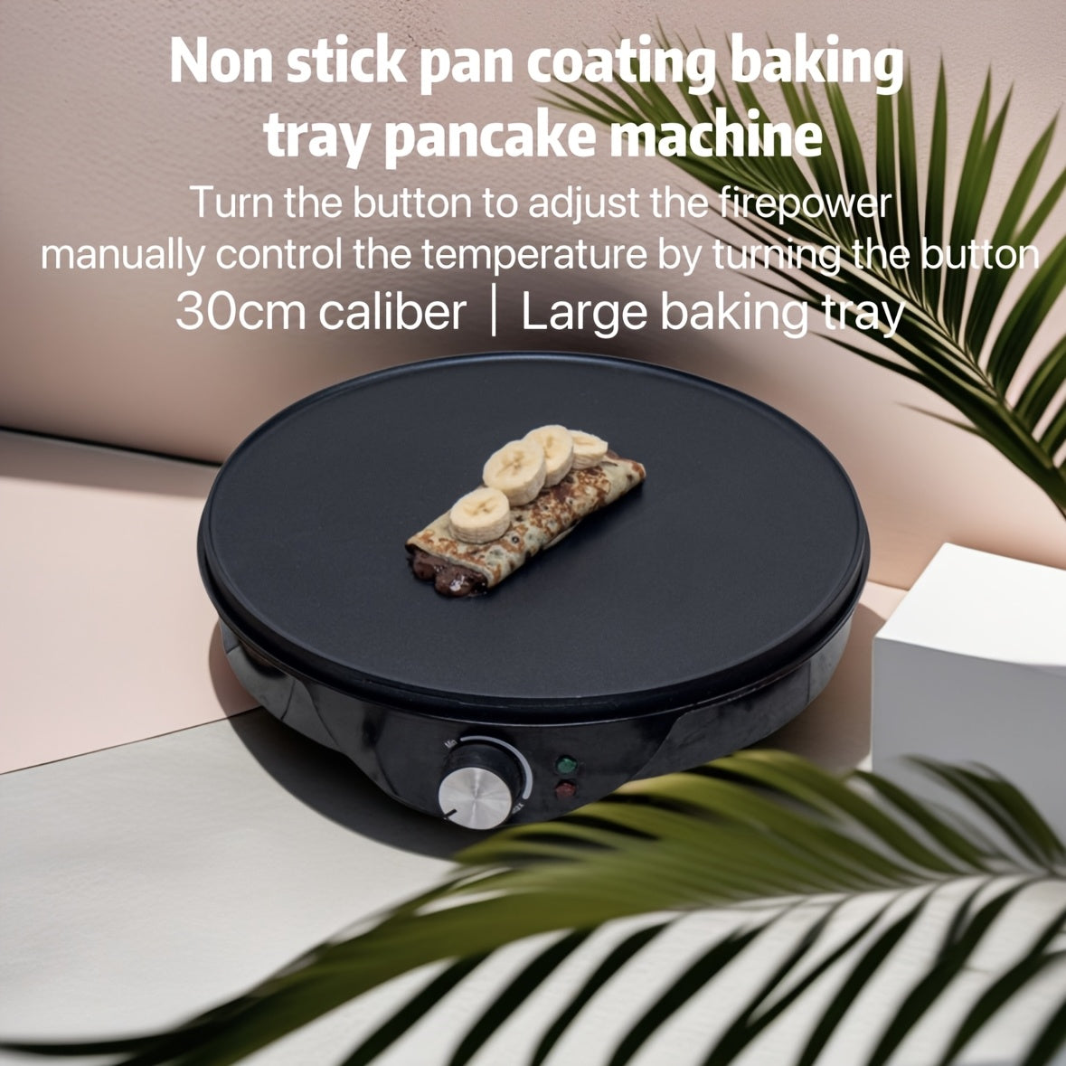 Multifunctional Pancake Maker with Temperature Control Large Capacity for Eggs Sandwiches