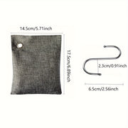 Large Activated Charcoal Odor Absorber 200g Bamboo Air Bags for Home Car Closet