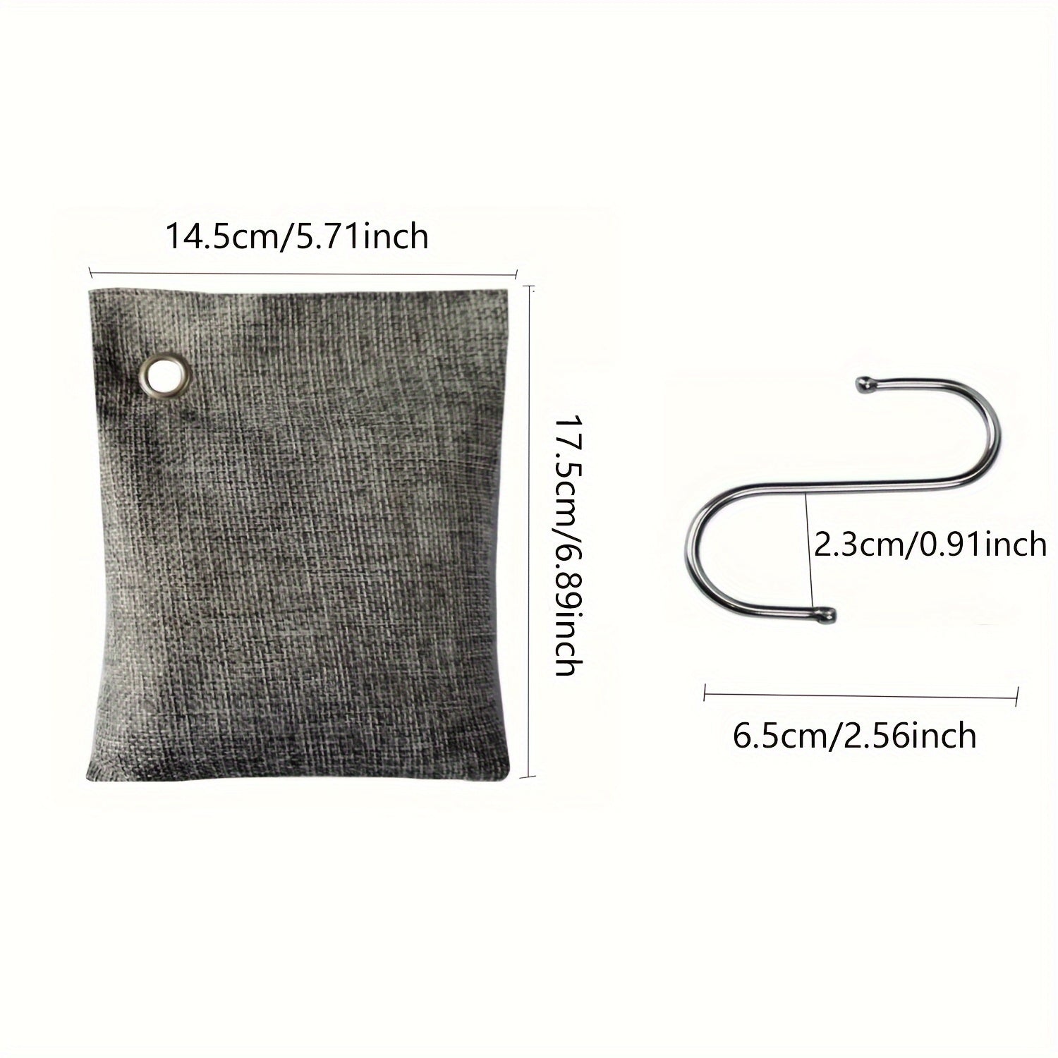 Large Activated Charcoal Odor Absorber 200g Bamboo Air Bags for Home Car Closet