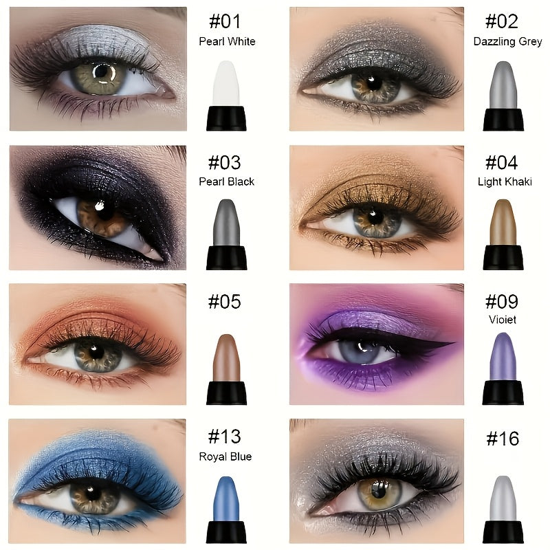 Ko‘p rangli glitter ko‘z qalamlari uzoq davom etadigan smoky ko‘z makiyasi