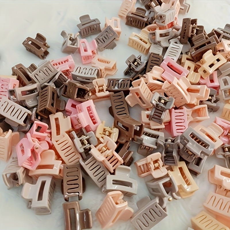 10/20 ta pushti qahva kichik soch qisqichlari nozik/qalin sochlar uchun mos rangli ranglarda. Oson kiyiladigan oval multfilm uslubidagi qisqichlar tug'ilgan kunlar va har kuni kiyish uchun mukammal moda aksessuarlarini yaratadi.