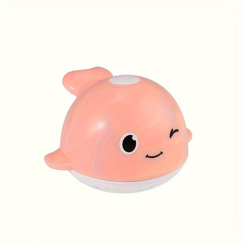 Electric Light Sensing Water Spraying Whale Bath Toy for Children