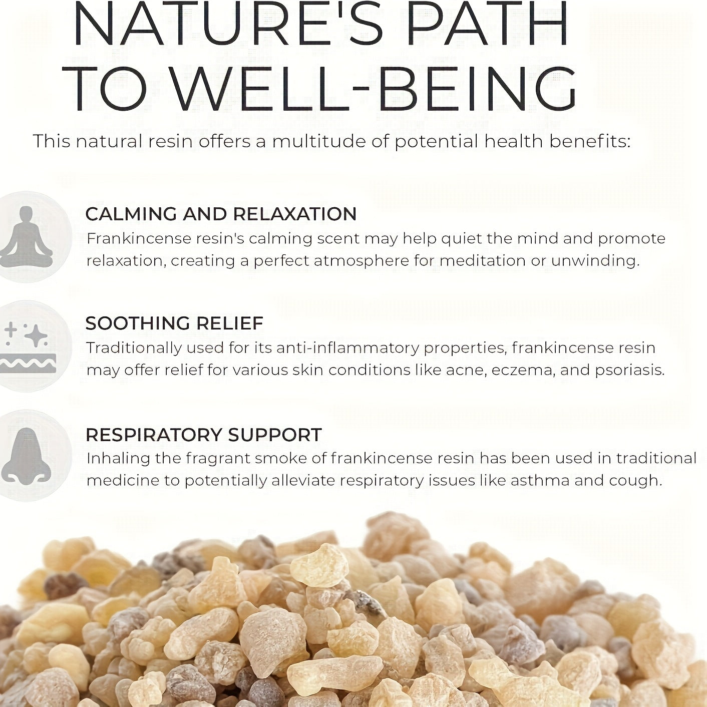 Frankincense Resin with Natural Rattan for DIY Purification Home Decor and Gifts