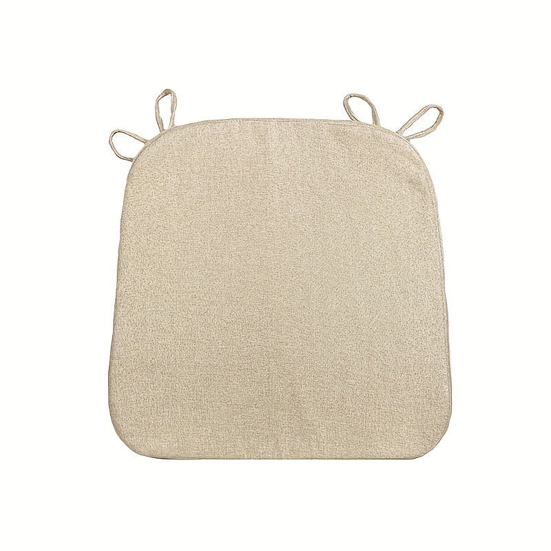 Rang-barang chiziqli stul yostiqchasi, anti-slid ko'pikli yostiq bilan, yuviladigan linen qoplamasi bilan, oshxona yoki uy uchun