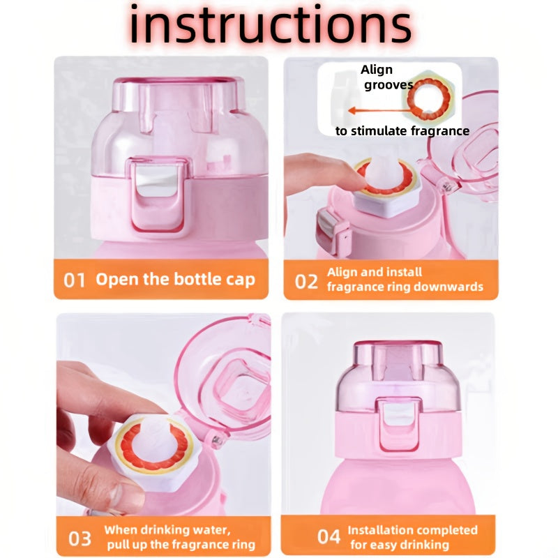 Scented Drink Straws Pack of 5 Sugar-Free Non-Calorie Beverage Accessories