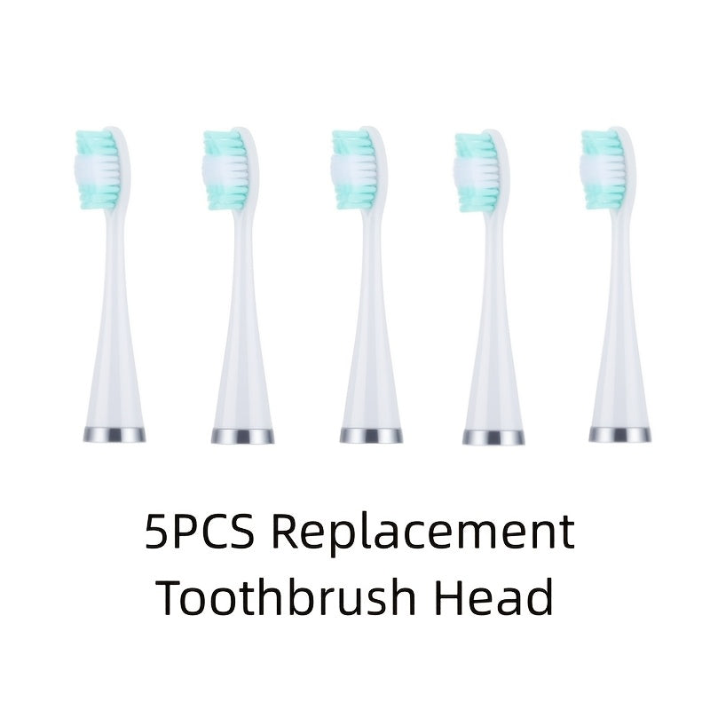 Kattalar uchun 5 ta yumshoq sochli tish cho'tkasi boshlari, qulay tutqich bilan