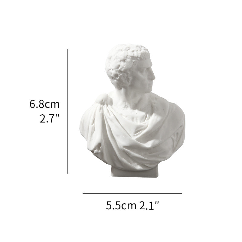 Миниатюрная греческая бюст-скульптура, маленькая реплика фигур древнего Рима и Греции