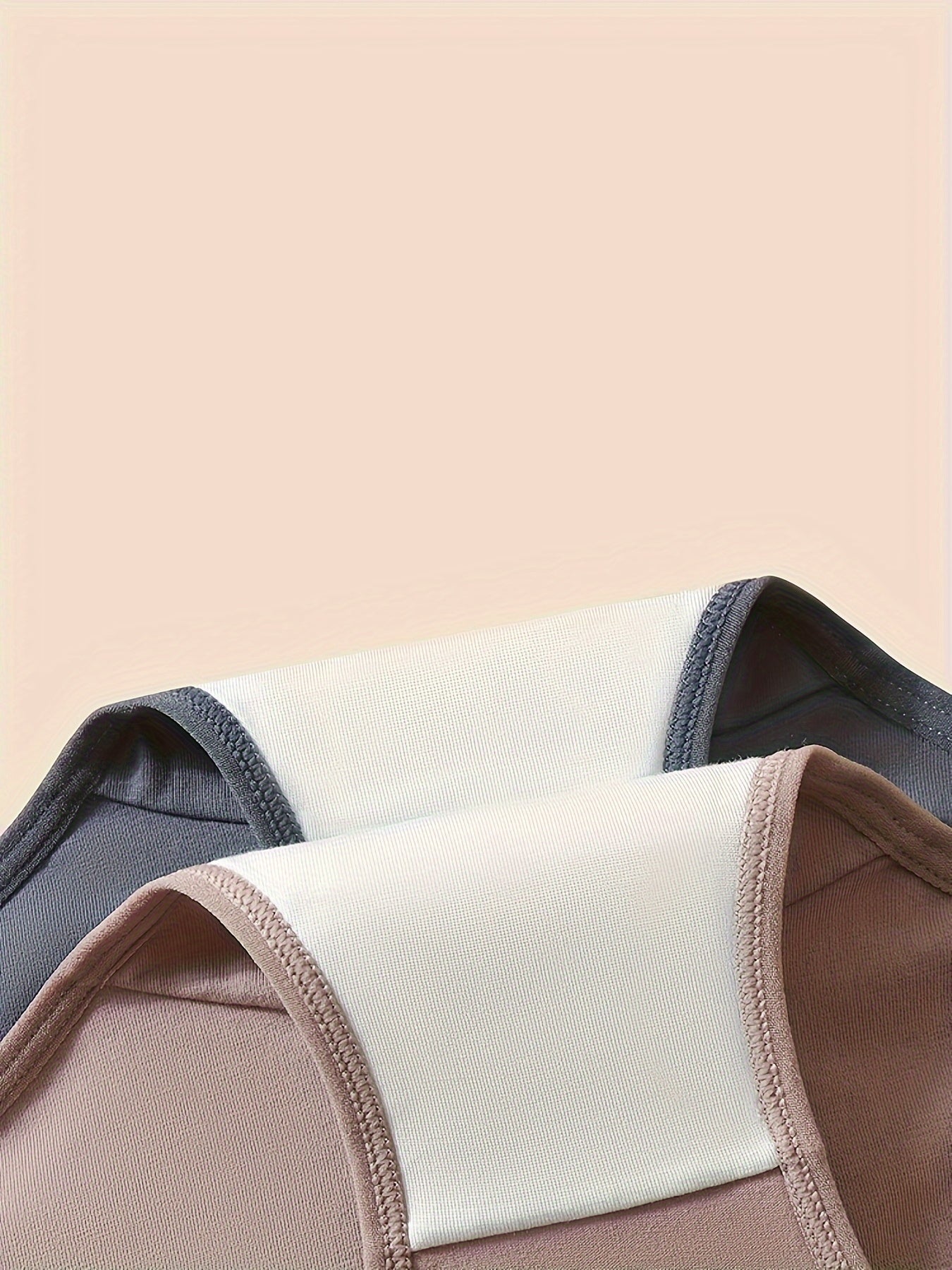 Pack de 4 braguitas de algodón transpirable de cintura alta para mujer