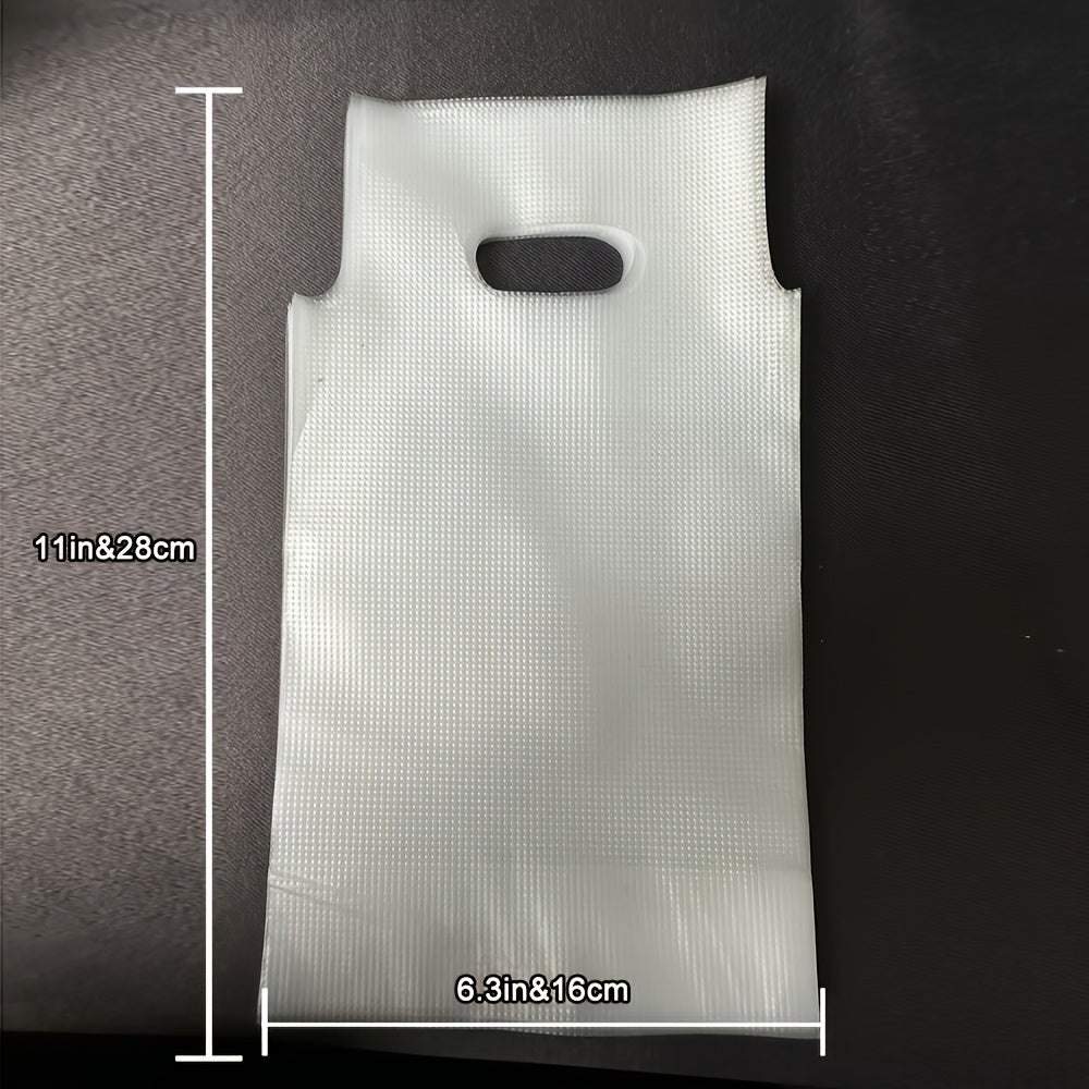 100 Pack Plastic Coffee and Beverage Packaging Bags, White Transparent, Disposable