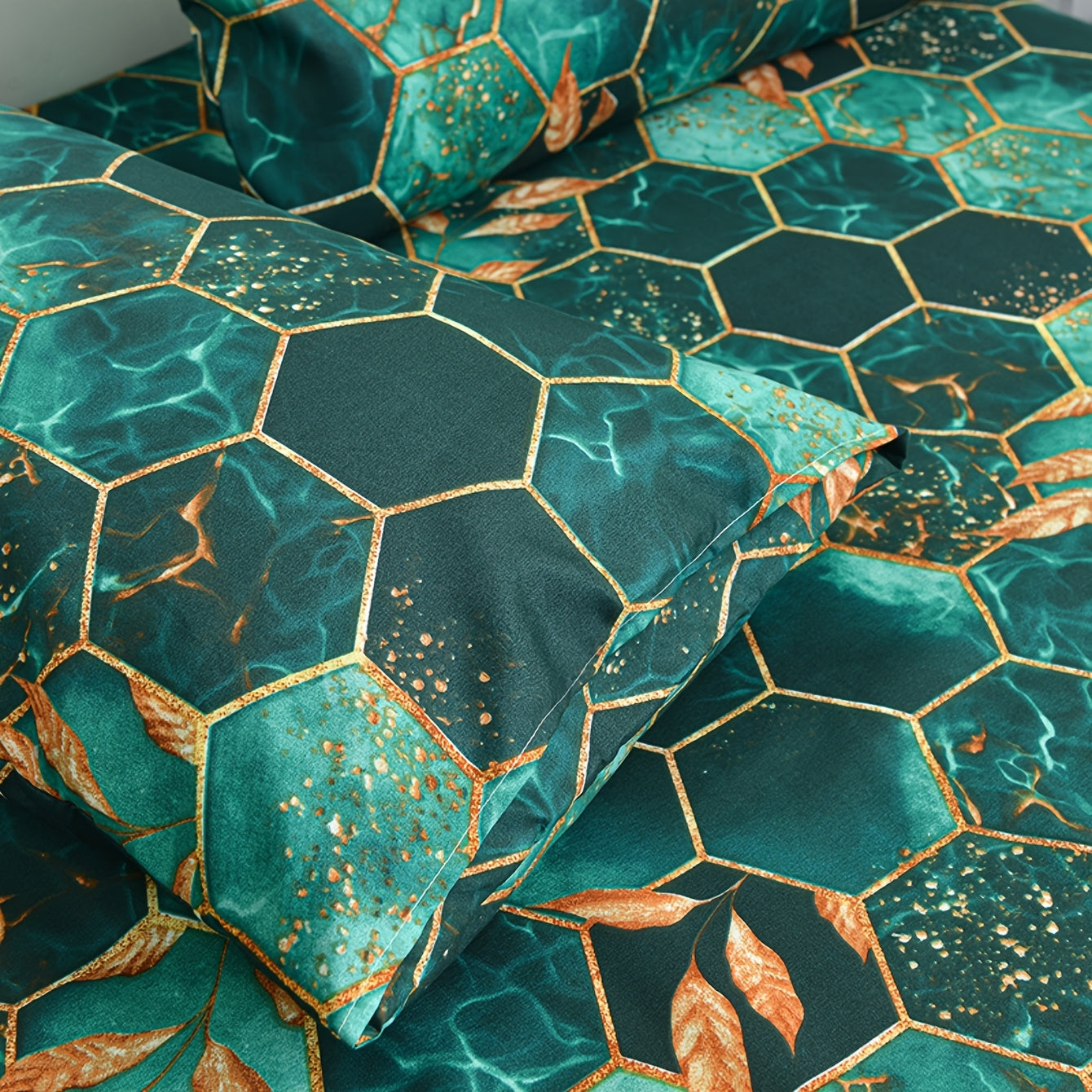 Набор наволочек с геометрическим узором, мягкие, дышащие, из полиэстера, устойчивые к пятнам, домашний декор