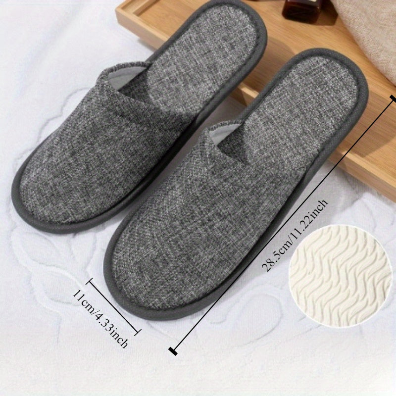 Unisex Non-Slip EVA Slippers for Hotel and Home Use All-Season Solid Color