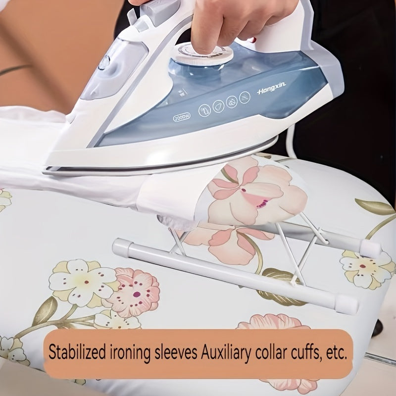 Compact Folding Ironing Board with Stainless Steel Frame and Plastic Cover