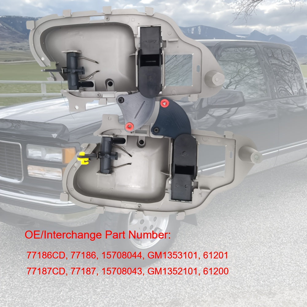 Interior Door Handles for 1995-2000 SUV Driver and Passenger Side