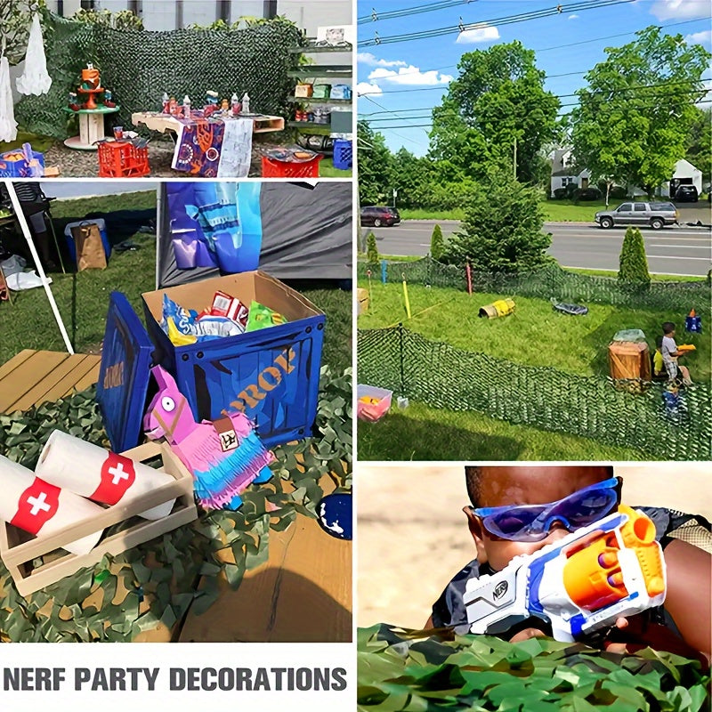 Camouflage Netting Roll Oxford Polyester Camo Net for Outdoor Camping Sunshade Party Decor