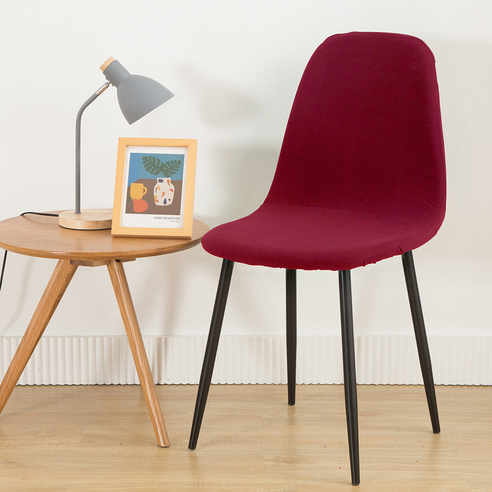 Sıx rangda, elastik bant bilan ushlovchi sut poliesteridan yasalgan cho'zilgan qopqoq stul.