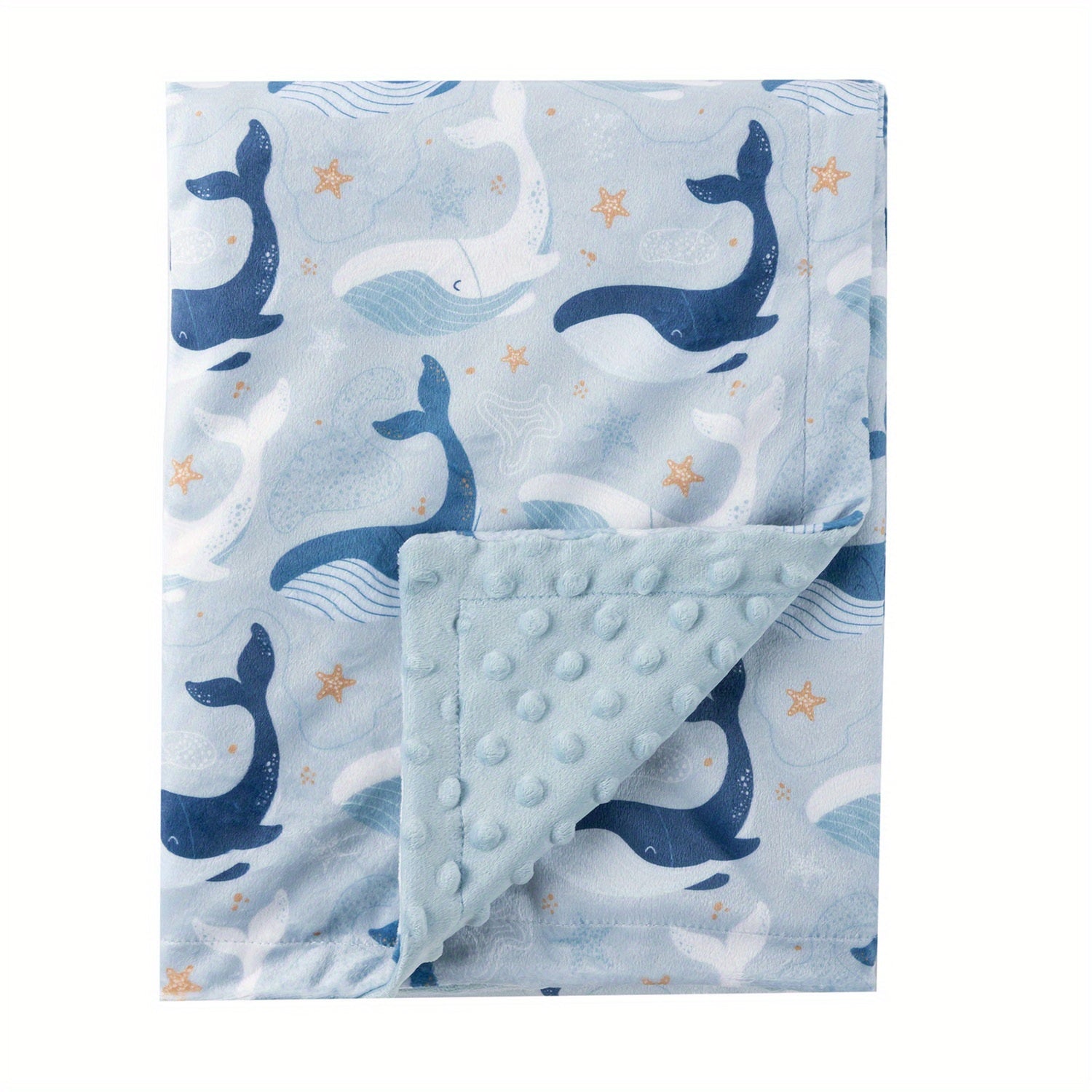 Baby Blanket Micro Fleece Dotted Back Double Layered 101.6x76.2 cm