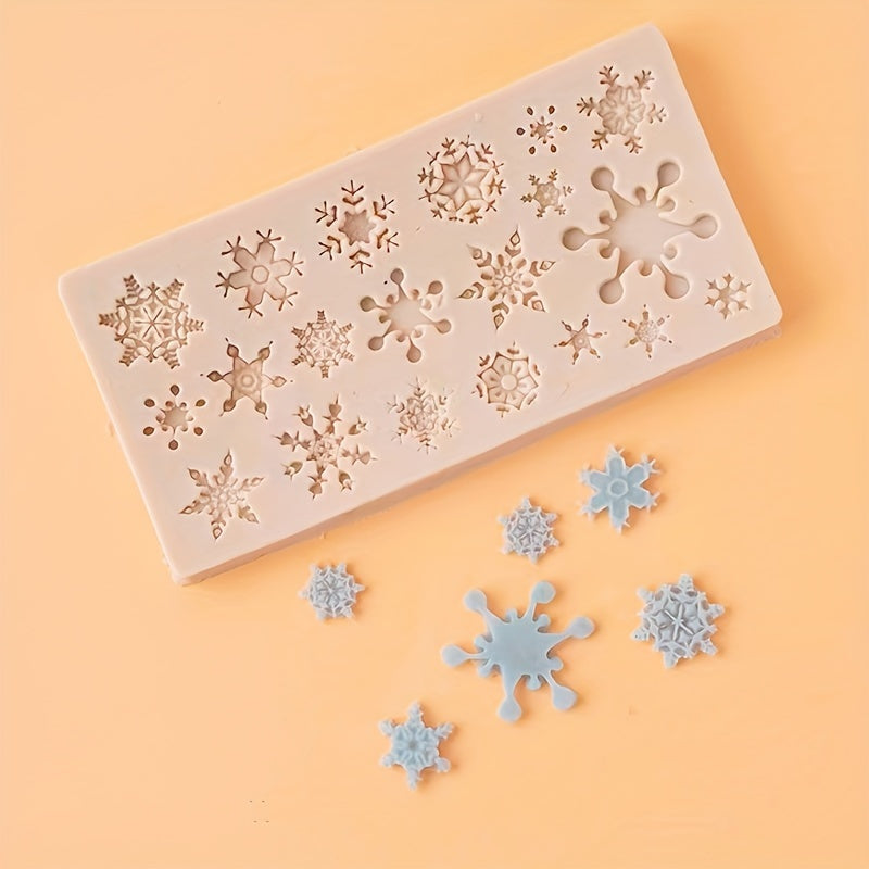 Silicone Snowflake Mold Set for Baking Cake Decorating Chocolate Crafts