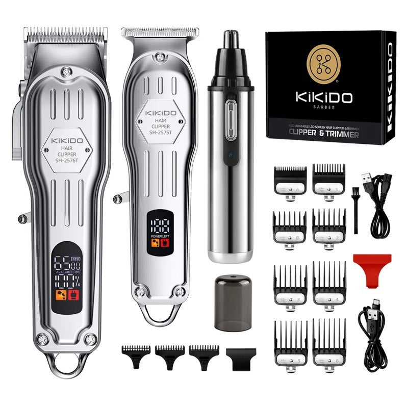 Electric Hair Clipper Professional Barber Trimmer Men 6500 RPM Adjustable Rechargeable