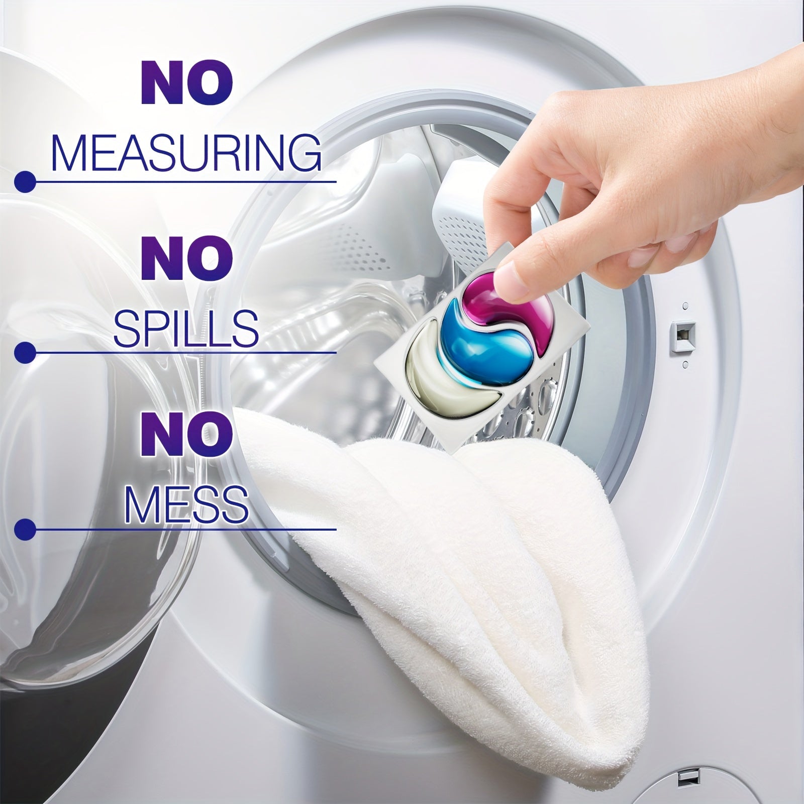 Kiyim tozalash kapsulalari 20 ta, yumshoq, tozalash, dog'larni olib tashlash, yangi hidi