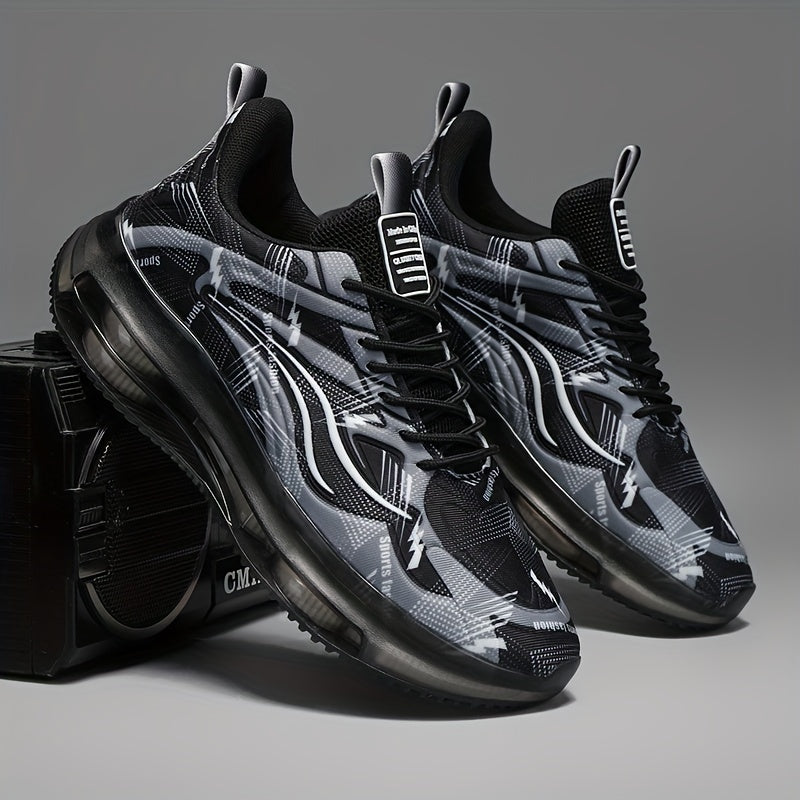 Men's Casual Sneakers Low Top Fabric Non-Slip Shock-Absorbing Street Style