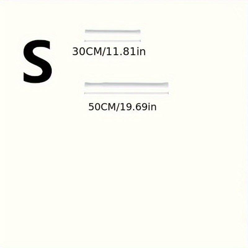 Adjustable Cast Iron Spring Tension Rod for Closet and Bathroom Storage