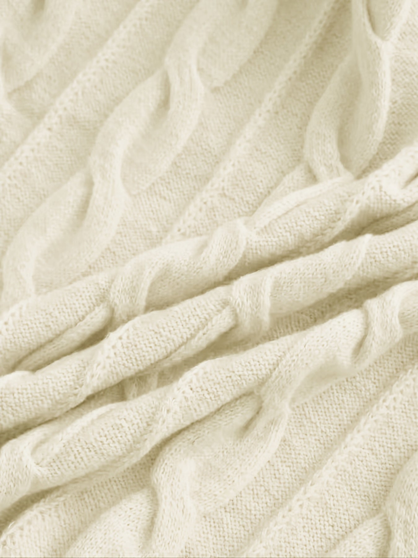 Plus Size Women's Cozy Knit Sweater Long Sleeve Round Neck Pullover