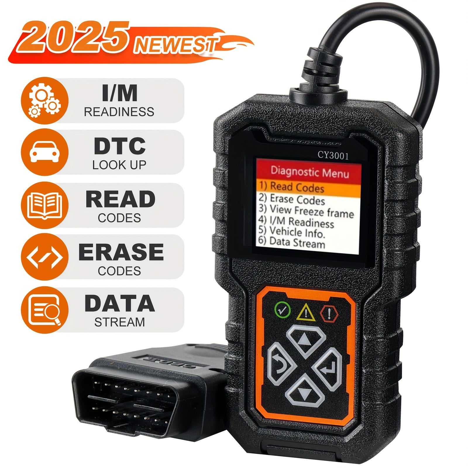 OBD2 Car Scanner Code Reader Engine Fault Diagnostic Tool for Vehicles
