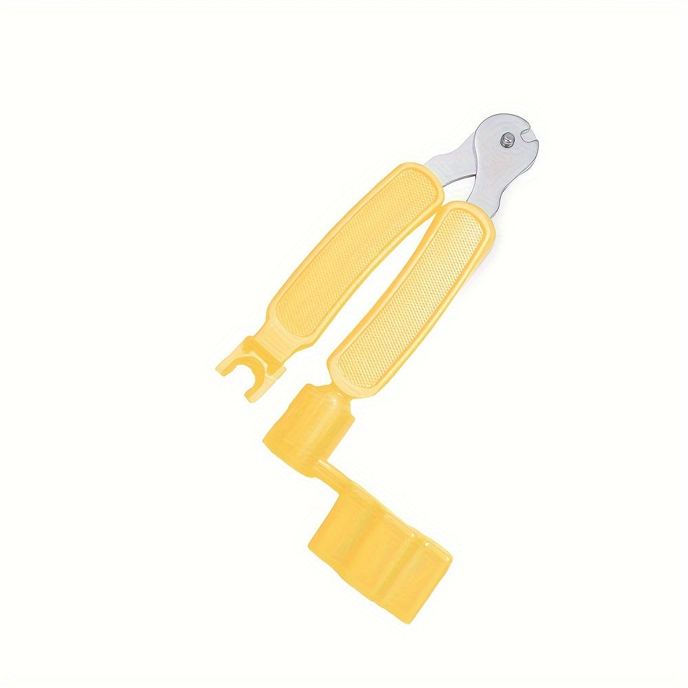 Многофункциональный инструмент для гитары 3-в-1: намотчик, резак, вытягиватель игл из нержавеющей стали, черный