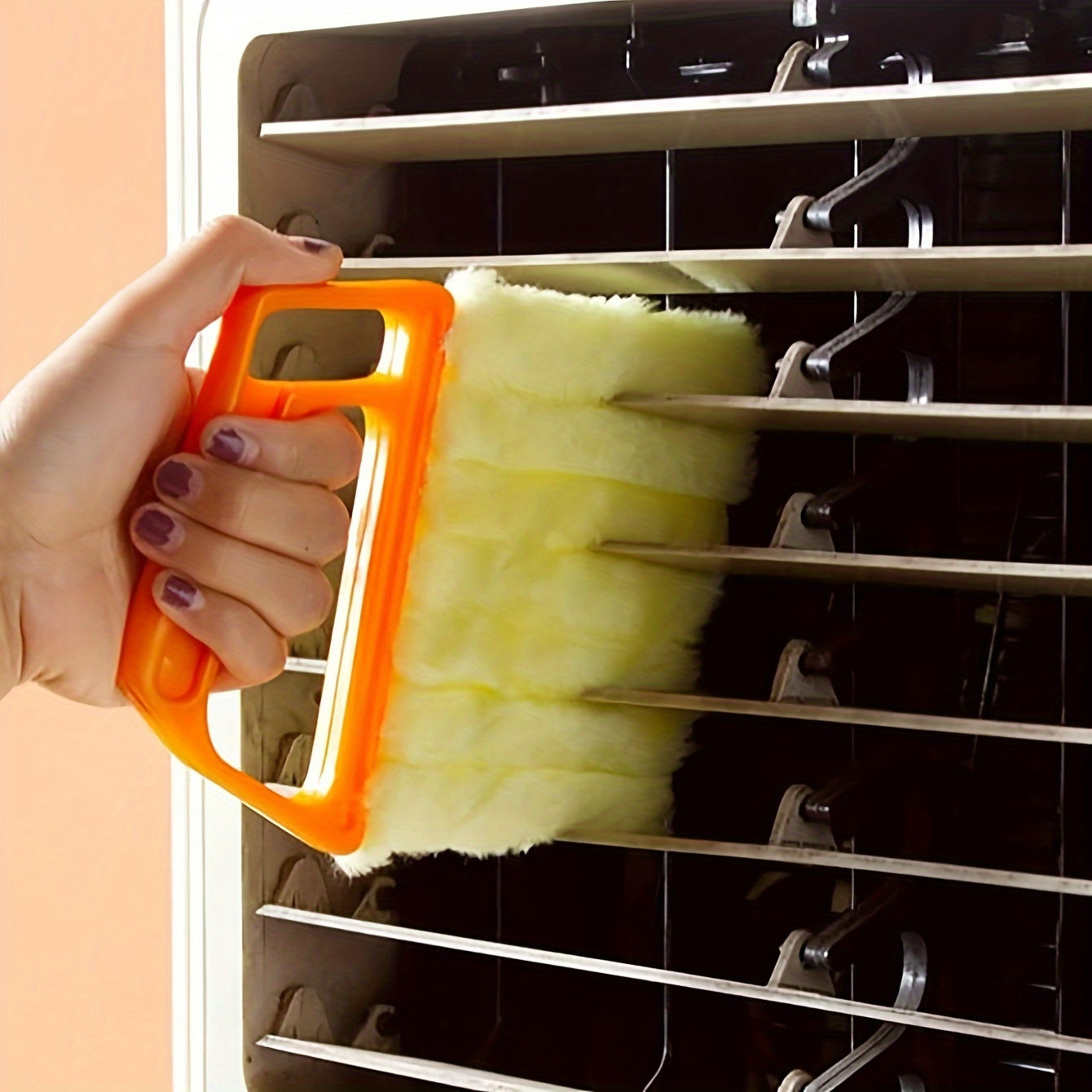 Cepillo de limpieza multifuncional para persianas para quitar el polvo de ventiladores, cortinas y ventanas